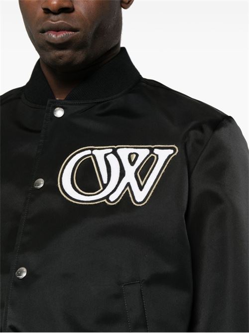 Varsity Bomber OFF WHITE | OMEH053C99FAB0041001